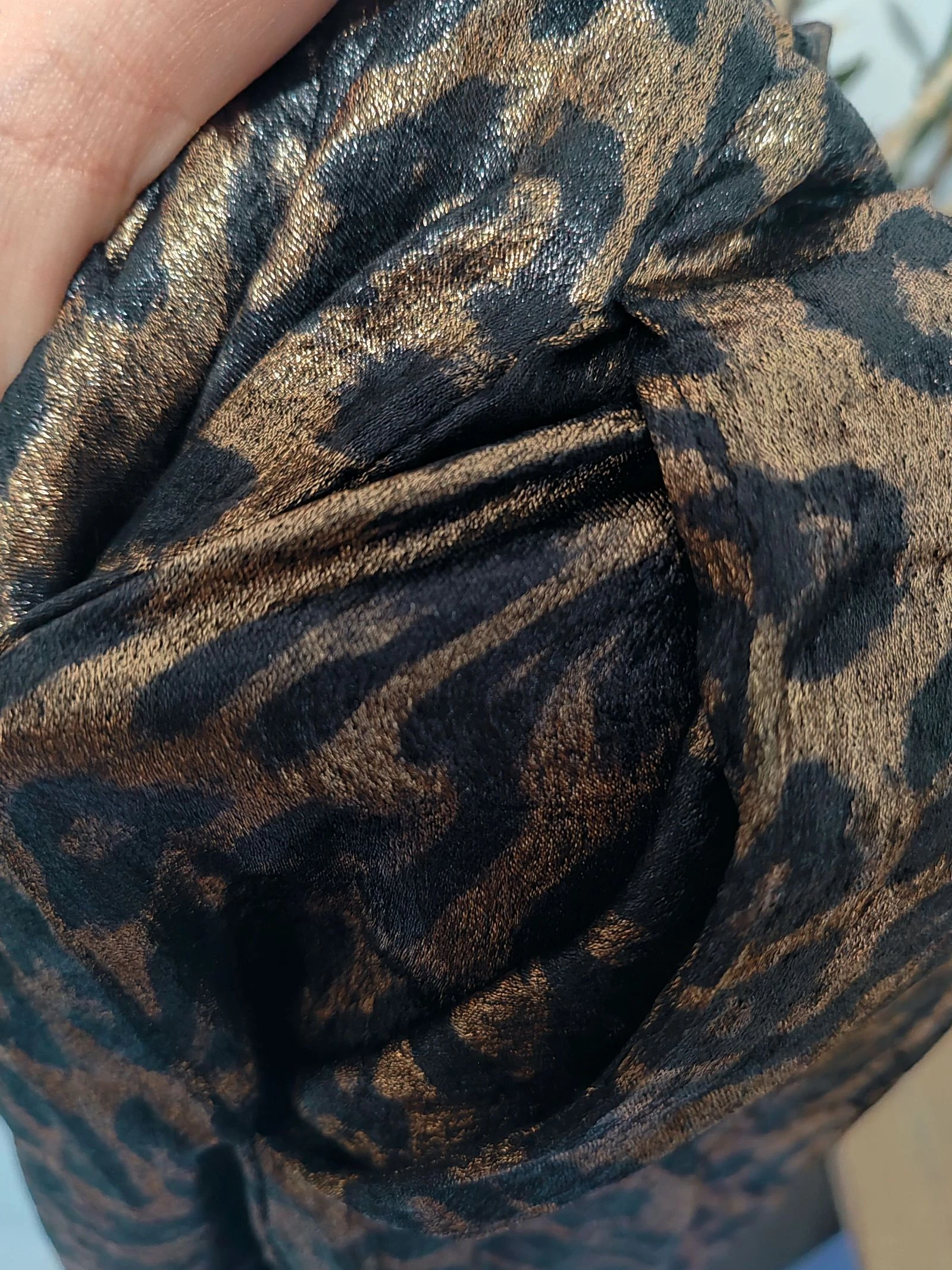 Calça de cetim de pernas largas – photo 4